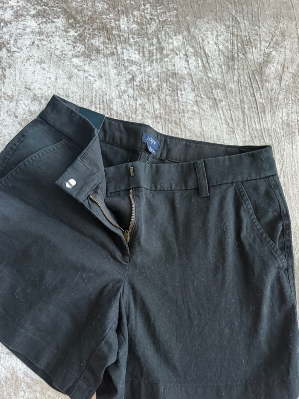 nwt j.crew black linen shorts